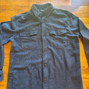 Banana Republic Men’s Button-Up Shirt – Size Medium – Organic Cotton – Navy Blue